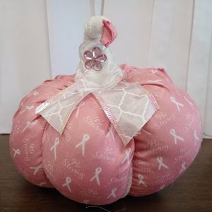 Breast Cancer Awareness pumpkin